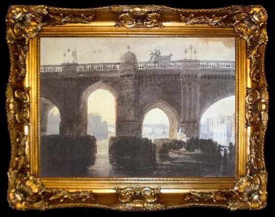 framed  Joseph Mallord William Turner Old London bridge, ta009-2