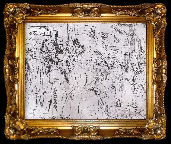 framed  Jules Pascin Gitana, ta009-2