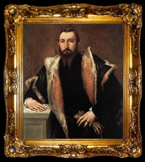 framed  Lorenzo Lotto Portrait of Febo da Brescia, ta009-2