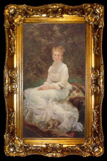 framed  Marie Bracquemond The Lady in White, ta009-2