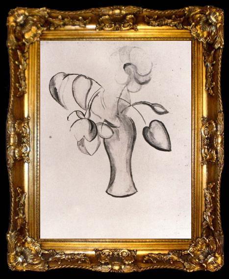 framed  Marie Laurencin Study of flower, ta009-2