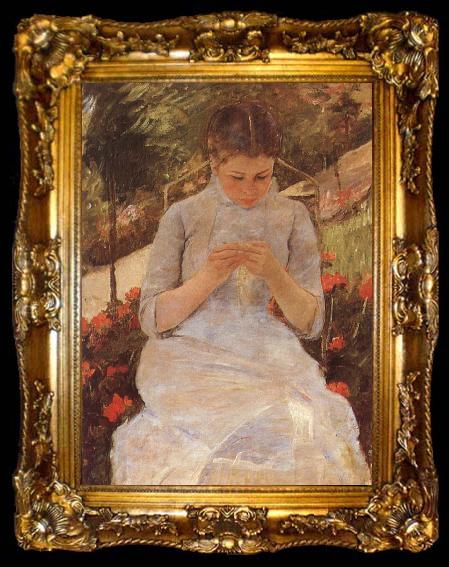 framed  Mary Cassatt Being young girl who syr, ta009-2