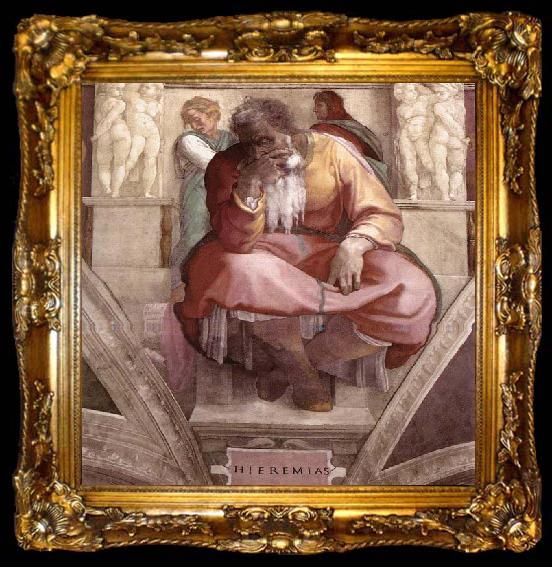 framed  Michelangelo Buonarroti Jeremiah, ta009-2