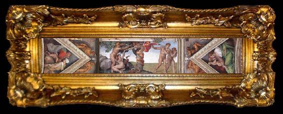 framed  Michelangelo Buonarroti The fourth bay of the ceiling, ta009-2
