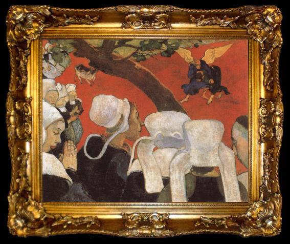 framed  Paul Gauguin Jacob Wrestling with the Angel, ta009-2