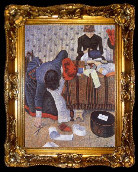 framed  Paul Signac Two Milliners Rue du Caire, ta009-2