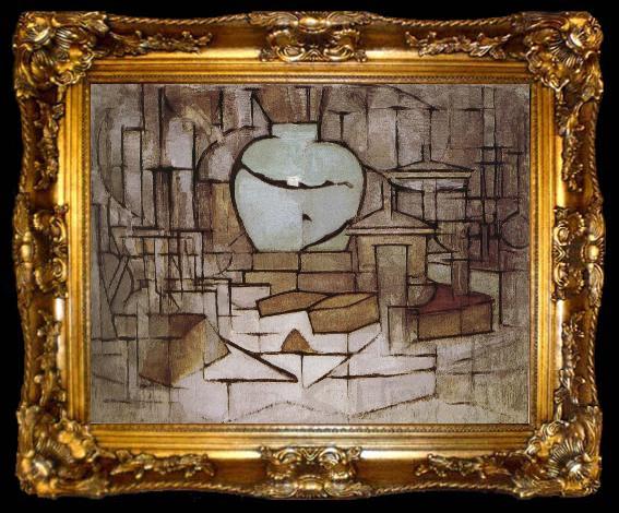 framed  Piet Mondrian The still-life with dressing, ta009-2