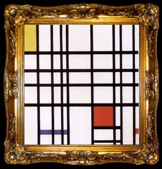 framed  Piet Mondrian Conformation with red yellow blue, ta009-2