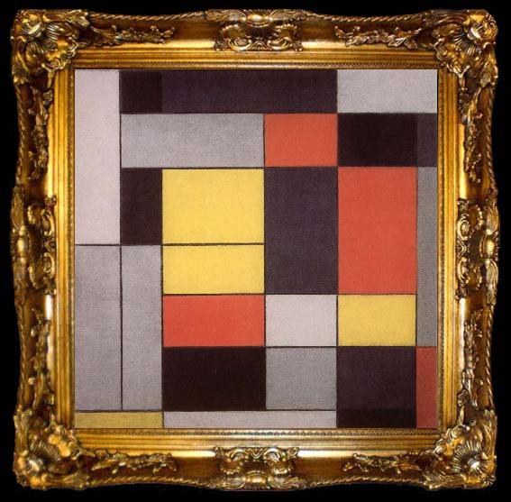framed  Piet Mondrian Conformation, ta009-2