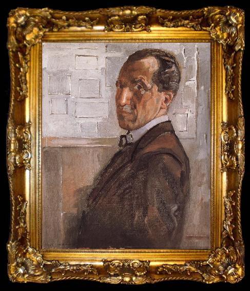 framed  Piet Mondrian Self-Portrait, ta009-2