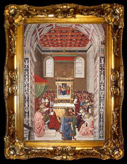 framed  Pinturicchio Piccolomini Receives the Cardinal Hat, ta009-2
