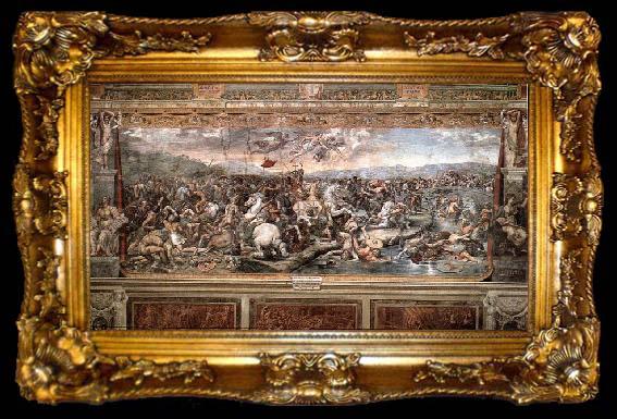 framed  RAFFAELLO Sanzio The Battle at Pons Milvius, ta009-2