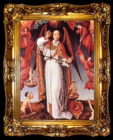 framed  Rogier van der Weyden Saint Michael Weighing Souls, ta009-2