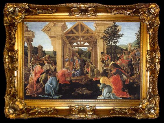 framed  Sandro Botticelli Konungarnas worship, ta009-2