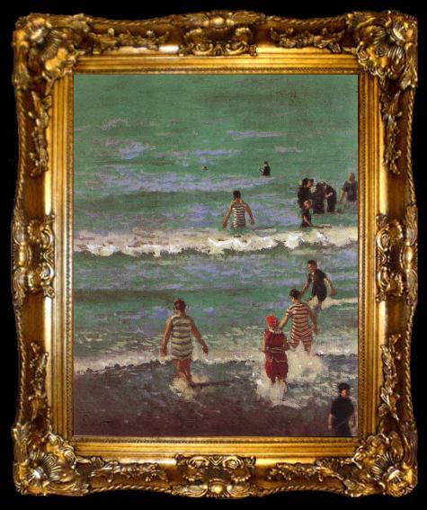 framed  Walter Richard Sickert Bathers at Dieppe, ta009-2