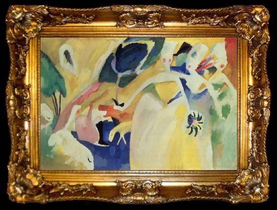framed  Wassily Kandinsky Pastorale, ta009-2