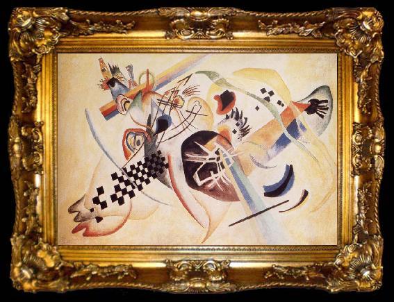framed  Wassily Kandinsky Feheren, ta009-2