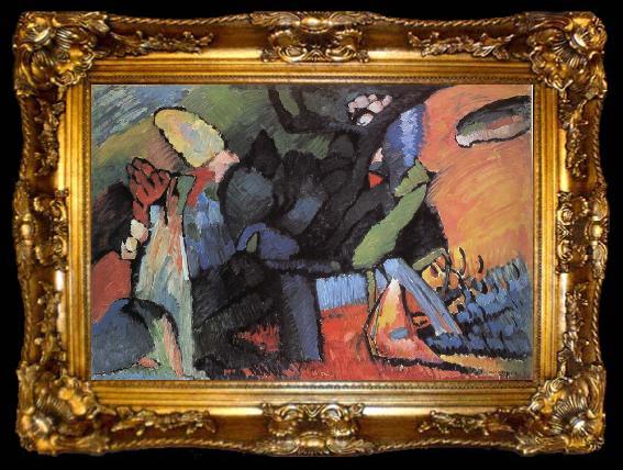 framed  Wassily Kandinsky Improvizacio IV, ta009-2
