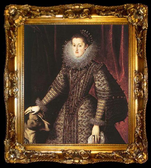 framed  unknow artist Queen Margarita of Austria, ta009-2