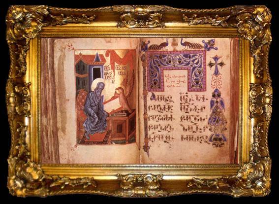 framed  unknow artist Armenian Gospel, ta009-2