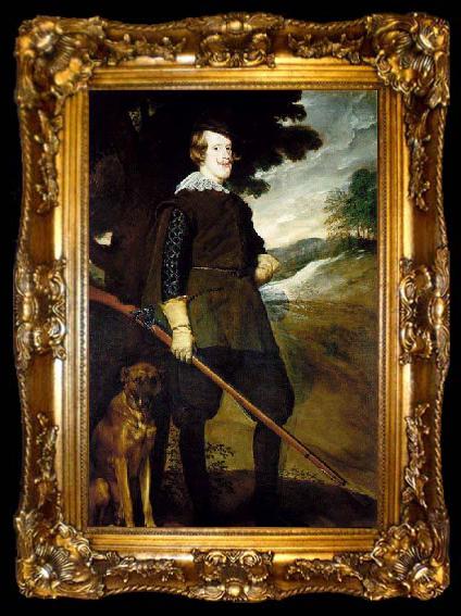 framed  unknow artist King Philip IV as a Huntsman, ta009-2