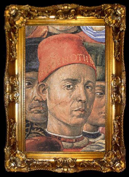 framed  Benozzo Gozzoli Detail from The Procession of the Magi, ta009-2