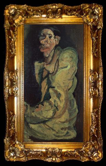 framed  Chaim Soutine Grotesque Self-Portrait, ta009-2
