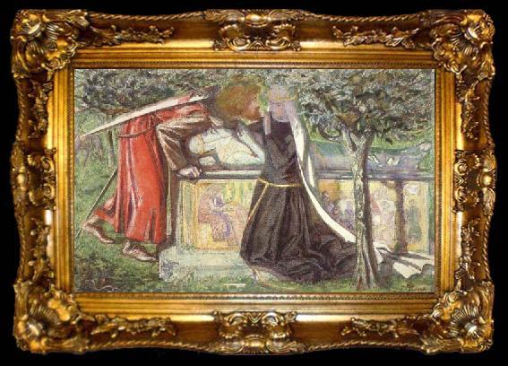 framed  Dante Gabriel Rossetti Arthur