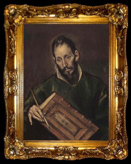 framed  El Greco Self-Portrait, ta009-2