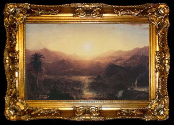framed  Frederic E.Church The Andes of Ecuador, ta009-2