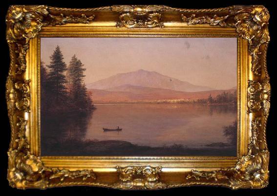framed  Frederic E.Church Mount Katahdin from Millinocket Camp, ta009-2