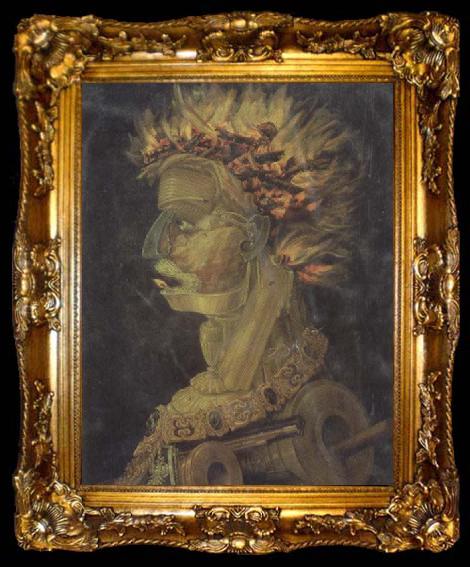 framed  Giuseppe Arcimboldo Fire (mk45), ta009-2