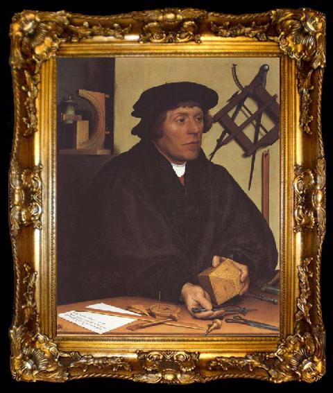 framed  Hans holbein the younger The astronomer Nikolaus Kratzer (mk45), ta009-2