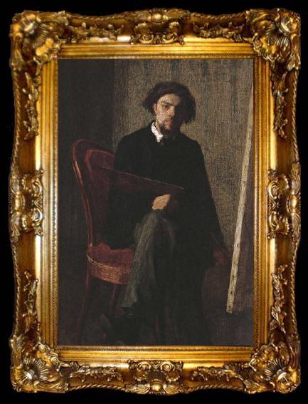 framed  Henri Fantin-Latour Self-Portrait, ta009-2