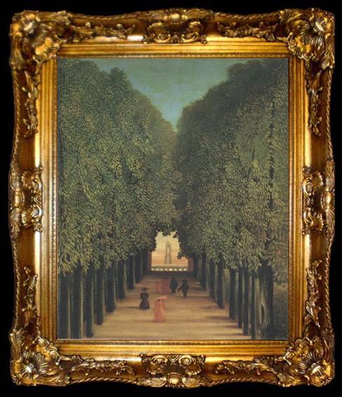 framed  Henri Rousseau The Avenue,Park of Saint-Cloud, ta009-2