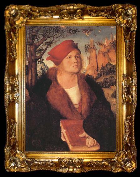 framed  Lucas Cranach the Elder Dr.Johannes Cupinian (mk45), ta009-2