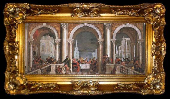 framed  Paolo Veronese The Feast in the House of Levi, ta009-2
