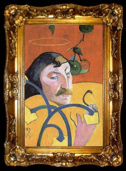 framed  Paul Gauguin Self-Portrait with Halo, ta009-2