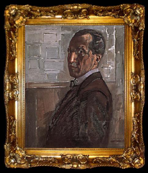 framed  Piet Mondrian Self-Portrait, ta009-2