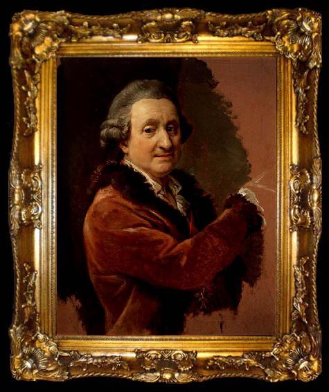 framed  Pompeo Batoni Self-Portrait, ta009-2
