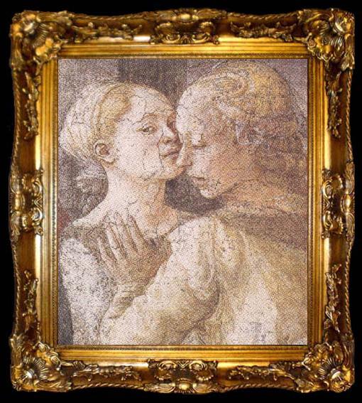 framed  Sandro Botticelli Filippo Lippi,Stories of St John the Baptist:the Banquet of Herod, ta009-2