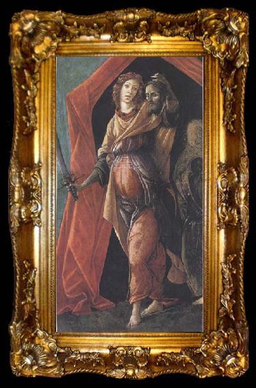 framed  Sandro Botticelli Judith with the Head of Holofemes, ta009-2