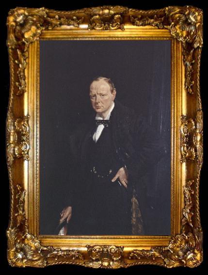 framed  Sir William Orpen Winston Churchill, ta009-2