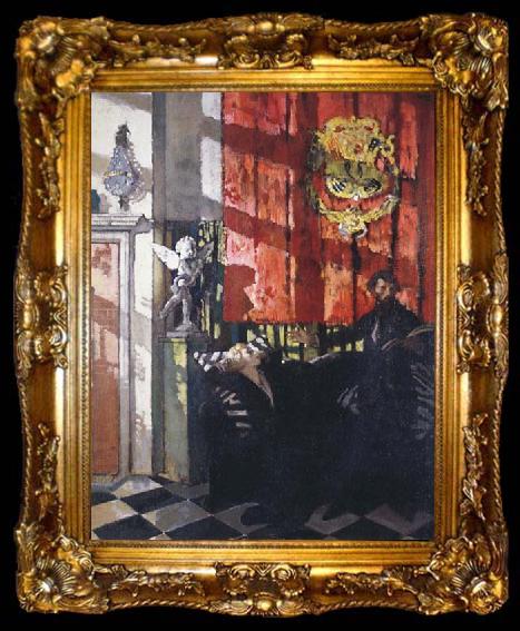 framed  Sir William Orpen Leading the Life in the West, ta009-2