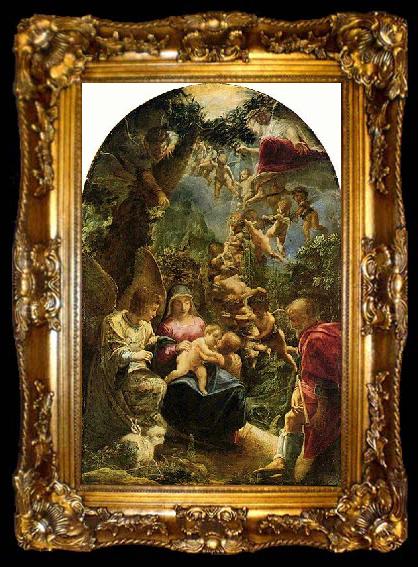 framed  Adam Elsheimer Holy Family with St John the Baptist,, ta009-2