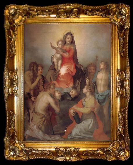 framed  Andrea del Sarto The Virgin and Child with Saints, ta009-2