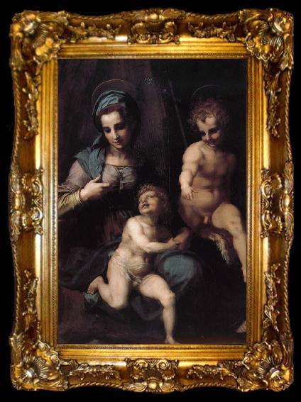 framed  Andrea del Sarto The Virgin and Child with St. John childhood, ta009-2