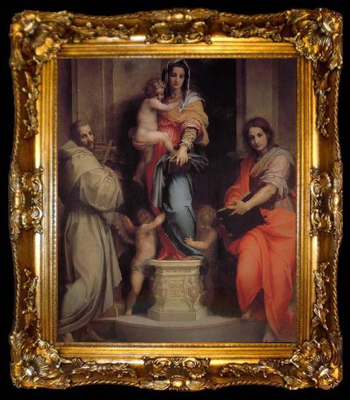 framed  Andrea del Sarto Apia Our Lady of Egypt, ta009-2