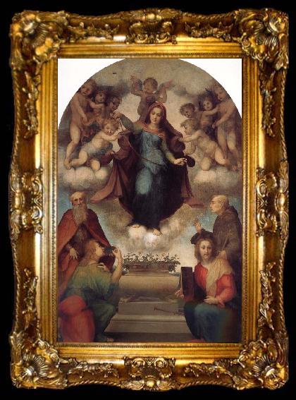 framed  Andrea del Sarto Our Lady of Angels around, ta009-2
