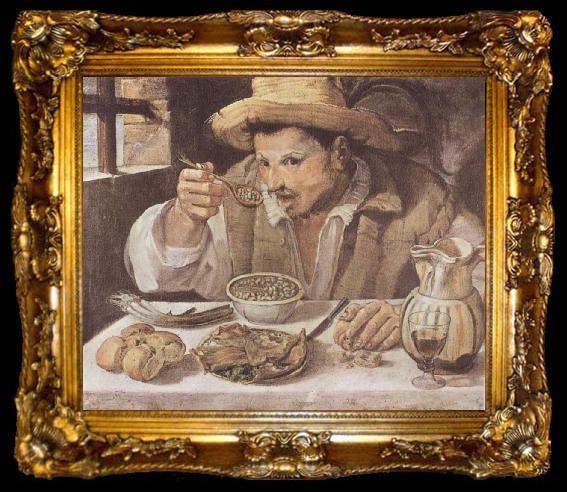 framed  Annibale Carracci The Bean Eater, ta009-2